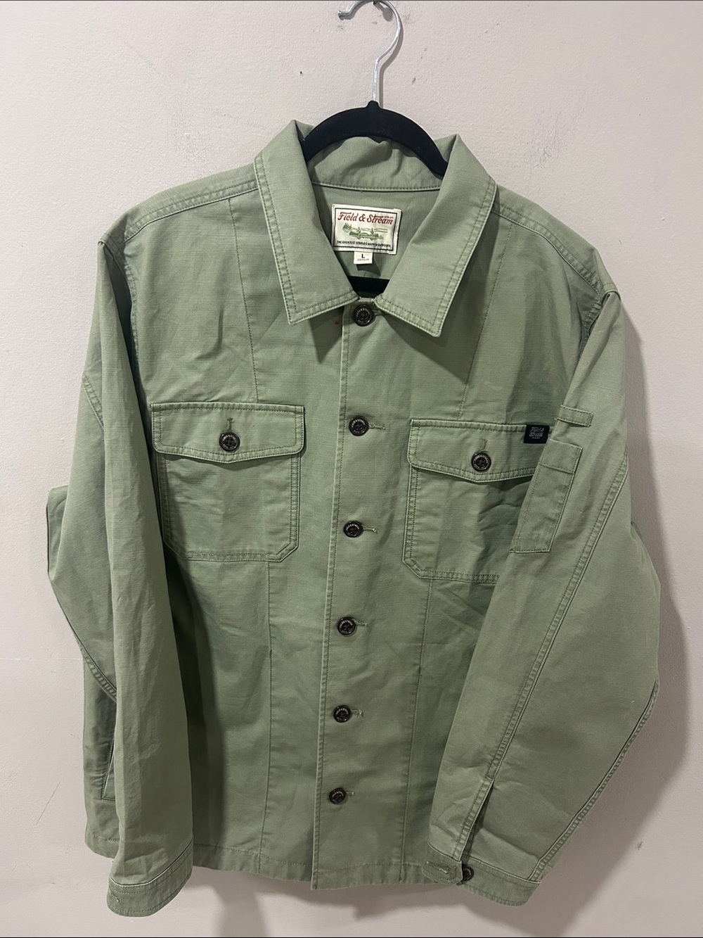 Field & Stream Men’s Sage Green Military Utility Jacket